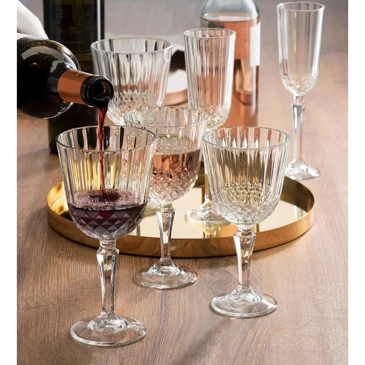 Hermia Concept 'PB-440230-3' Weingläser-Set (3-teilig), Transparent, 9,3 x 9,3 x 18,6 cm, 310 ml