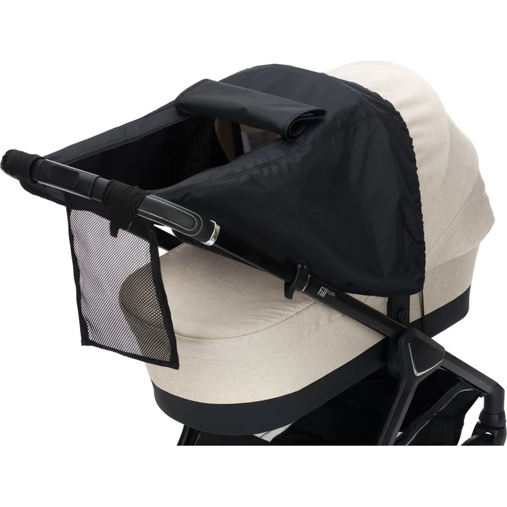 Fillikid Kinderwagen-Sonnenschutzhülle Sonnenschutz Deluxe, schwarz melange, für Kinderwagen & Buggys – Bild 3