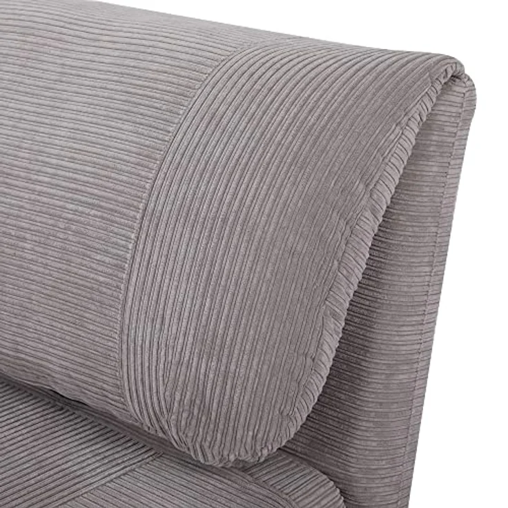 HOMCOM Sessel 2-IN-1 Schlafsessel Gästebett, verstellbare Kopfstütze Cord-Optik (Set, 1-St, 1 x Schlafsofa), mehrfach verstellbar – Bild 8