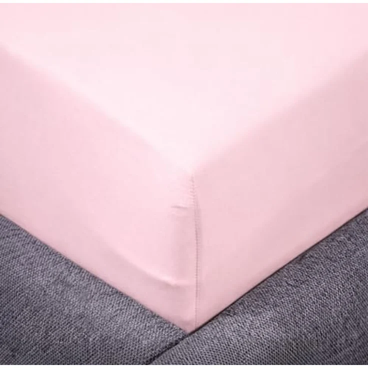 Traumschloss Spannbettlaken Comfort, Jersey, Puder (Rosé), 140-160x200, 100% Baumwolle – Bild 3