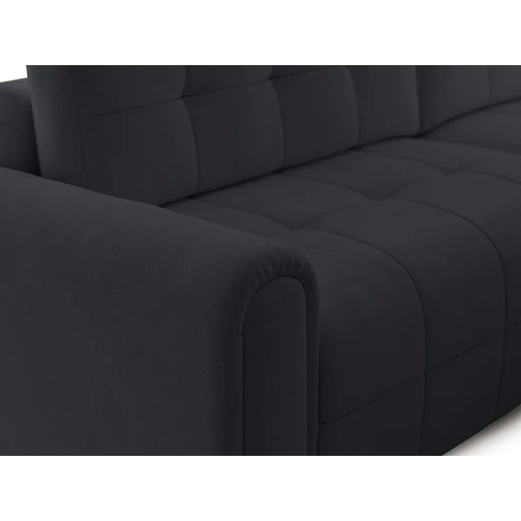 Selsey Simolla – Ecksofa mit Schlaffunktion und Bettkasten, rechts, Chenille, Anthrazit, – Bild 8