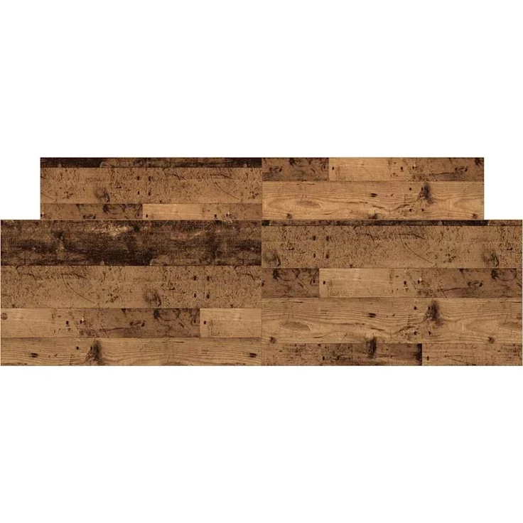 vidaXL Bettgestell ohne Matratze Altholz-Optik 120x200cm Holzwerkstoff 3328732 – Bild 5