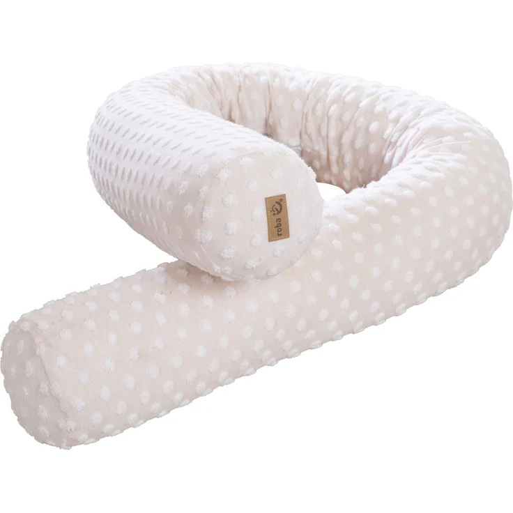 roba Bettschlange 'Frosty Almond' - 80% Baumwolle & 20% Polyester - Ø12cm - Beige – Bild 6