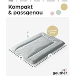 Geuther Wickelauflage, 52x75 cm Sprinkeled grey