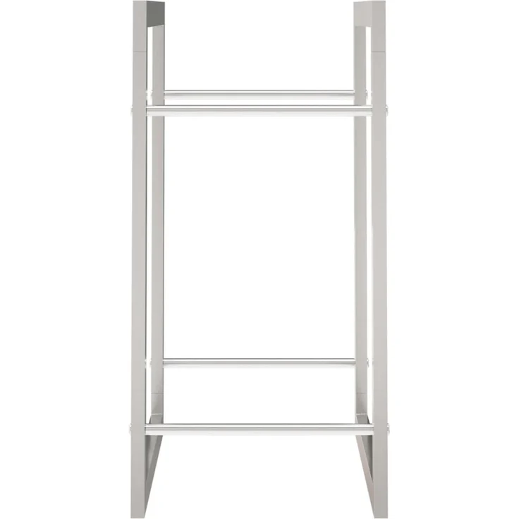 vidaXL Brennholzregal 80x28x86 cm Edelstahl 357862 – Bild 5