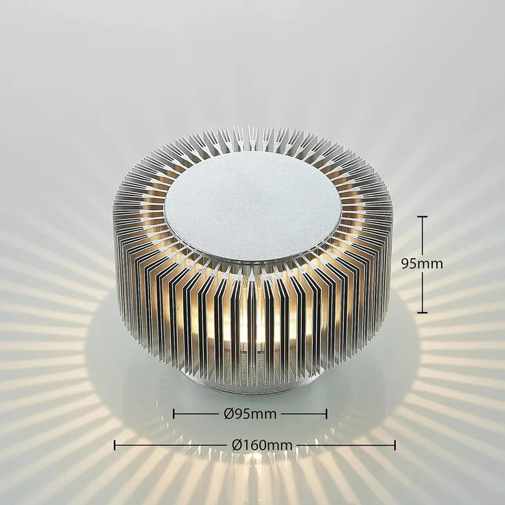Lucande Außen-Wandleuchte Keany, 1 x 3,5 W LED, warmweiß – Bild 4