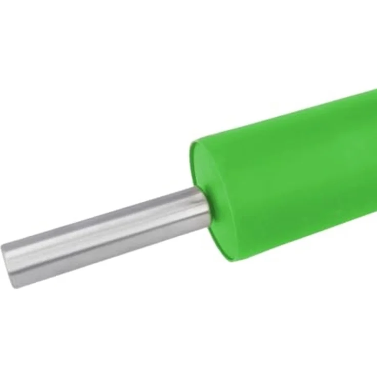 EUROHOME Teigroller Ausrollholz mit Silikonmantel und Edelstahlgriffen Edelstahl, (1-tlg, Nudelrolle Ø 6,5 cm), Holznudelrolle Teigrolle mit Griff - Teigroller – Bild 2