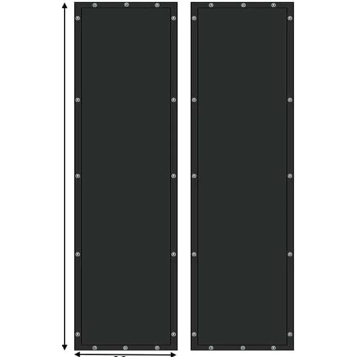 Quick Star Kaminholzregal Wetterschutz 66x108cm für Kaminholzregal 70x145cm, (2-St), PVC Beschichtung 260g/m² – Bild 5