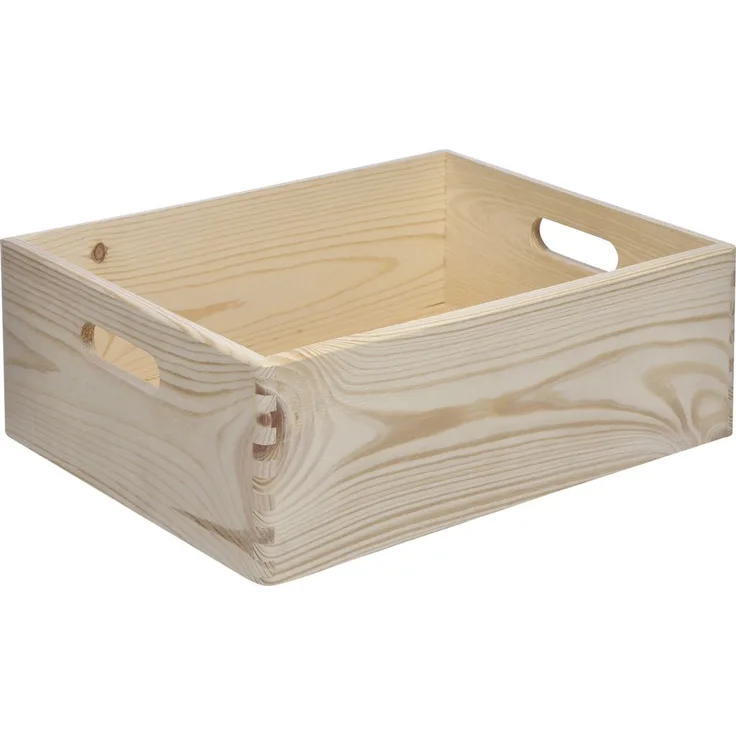 Stapelbox Holz Gr. M 30 x 40 x 13,5 Holzkiste Holzbox Kiste Box