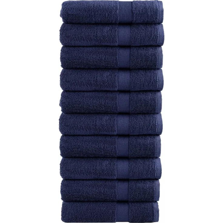vidaXL Premium Handtücher SOLUND 10 Stk. Marineblau 50x100 cm 600 g/m² 137259 – Bild 1