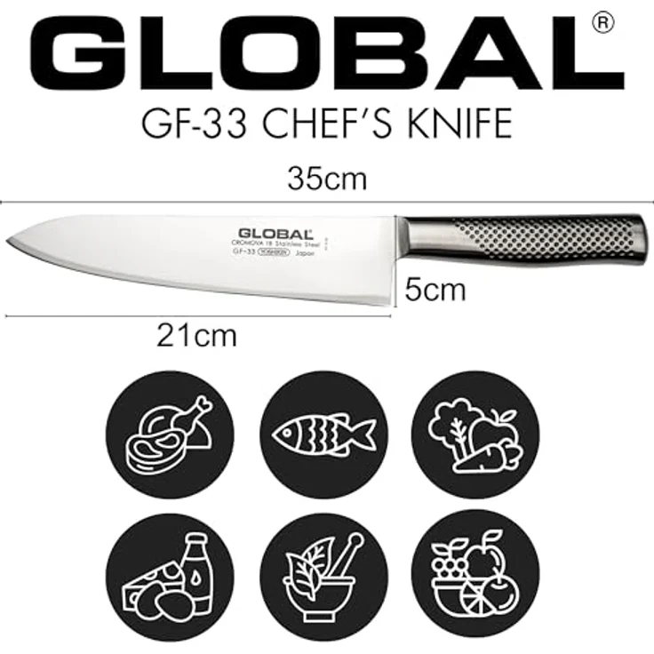 Global Chefkochmesser geschmiedet 21 cm GF-33 – Bild 4