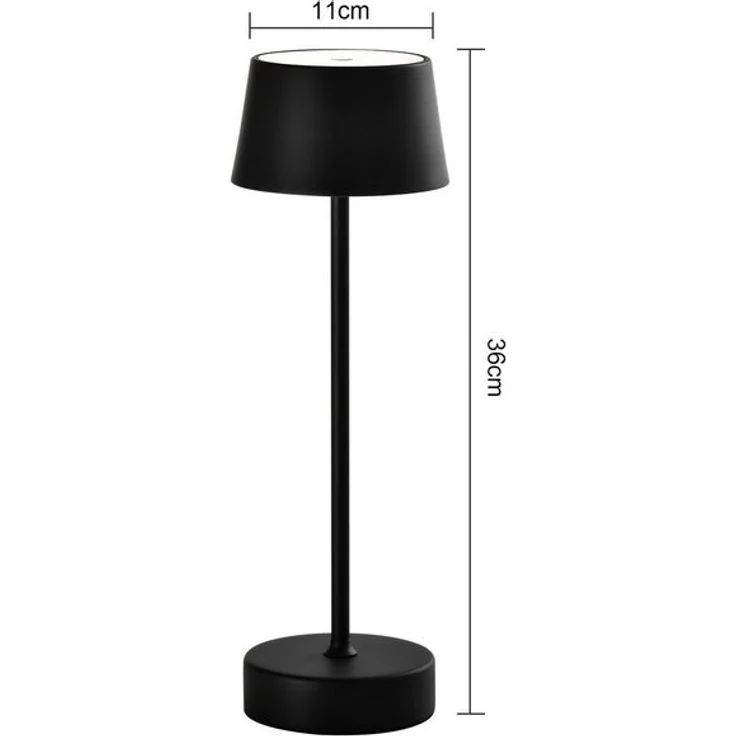 LQWELL LED Tischleuchte Kabellos Akku, Touch Tischleuchte,mehrere Helligkeitsstufen, LED fest integriert, Warmweiß, LED, Stromsparend, 3 Helligkeitsstufen, Batteriebetrieb möglich – Bild 4