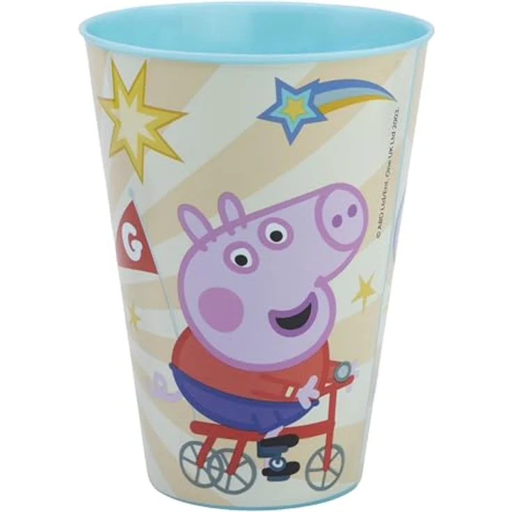 Storline Kinderbecher Peppa Pig 430 ml Trinkbecher für Kita & Frühstück, Plastik – Bild 4