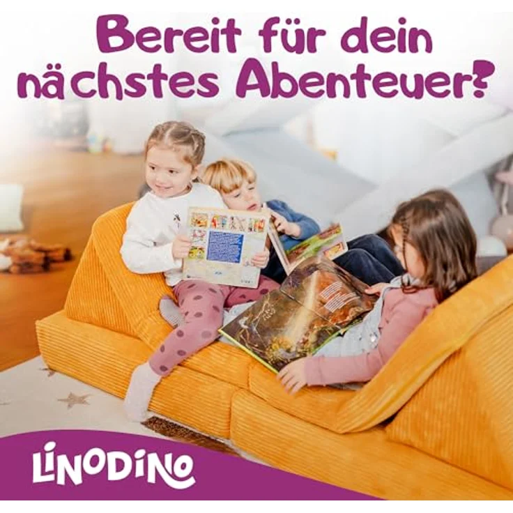 Linodino Kindersofa Spielsofa I aus Schaumstoff Bausteine I Spielcouch für Kinder, 3 Jahre Garantie – Bild 8