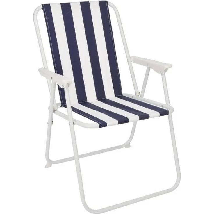 Spetebo Campingstuhl Piccolo Camping Klappstuhl gestreift klassisch (Inhalt, 1 St), Strandstuhl, klappbar, leicht – Bild 2
