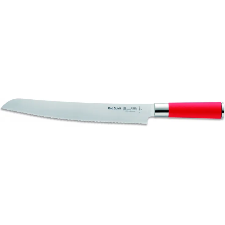 Friedrich Dick Red Spirit Brotmesser mit Wellenschliff, Klingenlänge 26 cm