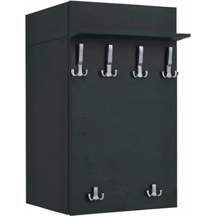 AKKE Garderobenhalter, MAXI Große Garderobe Schwarze Haken 2mm PVC Kantenumleimung – Bild 10