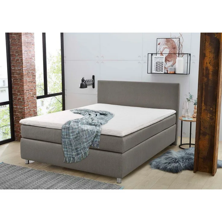 Jockenhöfer Gruppe Boxbett Altona, inklusive Topper, erhältlich in 140 & 180cm Breite