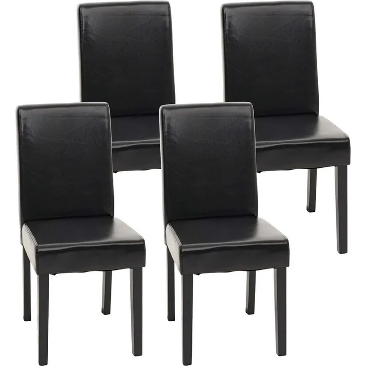 MCW Esszimmerstuhl Littau-4 (Set, 4 St), 4er-Set, Rutschfest durch Kunststoff-Bodenschoner, hohe Rückenlehne – Bild 1