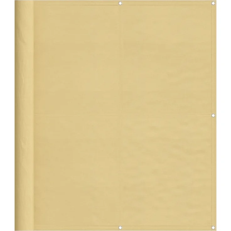 vidaXL Balkon-Sichtschutz Sandfarben 120x400 cm 100% Polyester-Oxford 4000036 – Bild 3