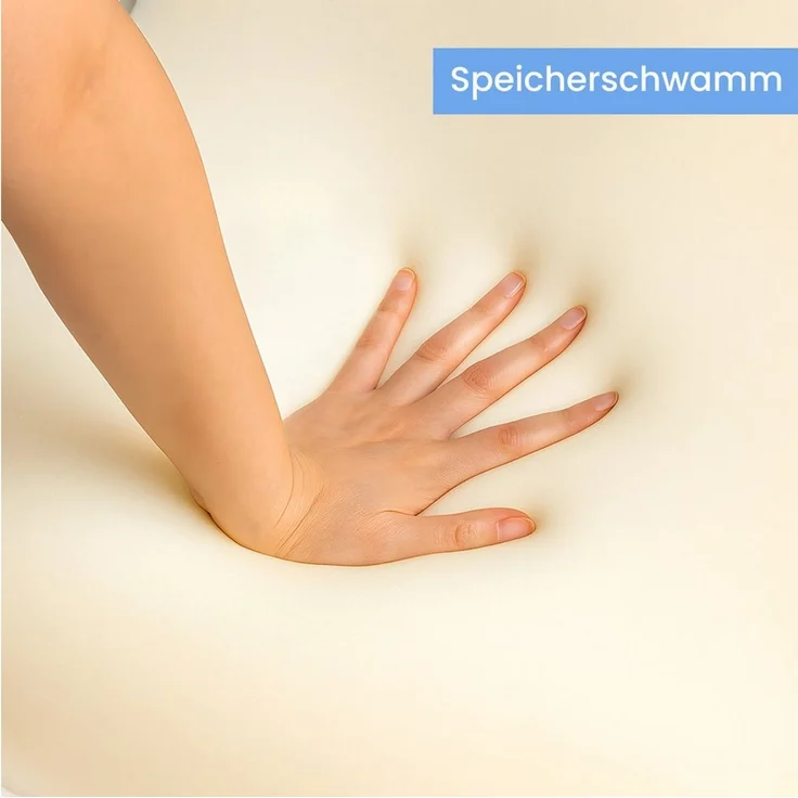 Youyijia Kopfkissen + Topper Mit Memory Schaum Keilkissen Bett Lesekissen Ergonomisches Keilkissen – Bild 4