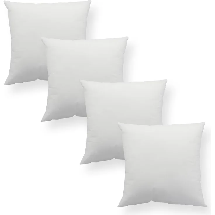 Haus und Deko Kopfkissen 4er Pack Füllkissen Microfaser Kissenfüllung Kopfkissen Dekokissen, Bezug: Microfaser, Rückenschläfer,Seitenschläfer,Bauchschläfer