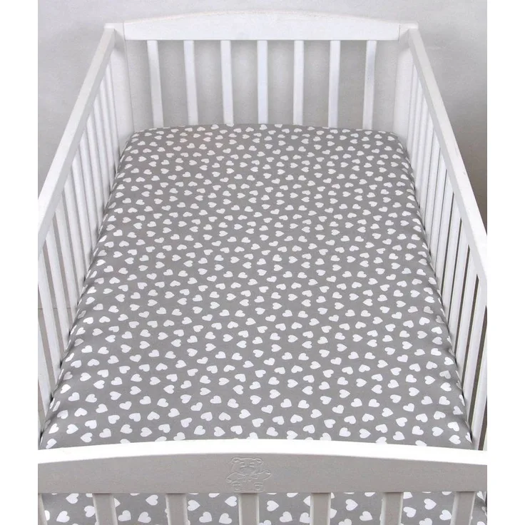 BABYLUX Spannbetttuch 60x120 cm Baby SPANNBETTLAKEN Baumwolle Kinderbett 95. H