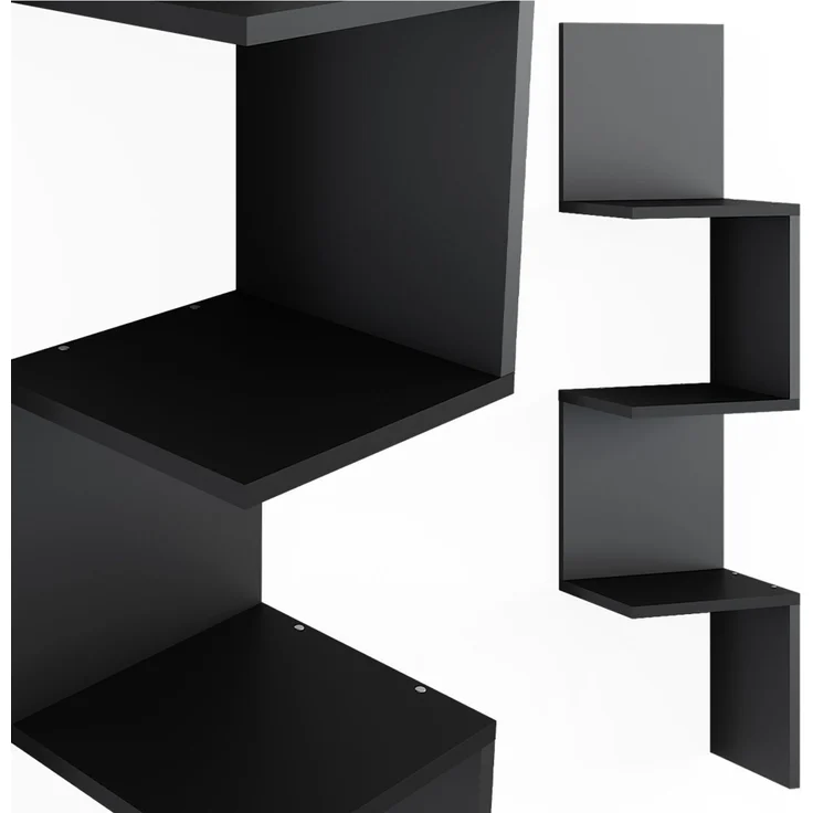 Eckregal Paolo Schwarz 28 x 116.4 cm Vicco – Bild 6