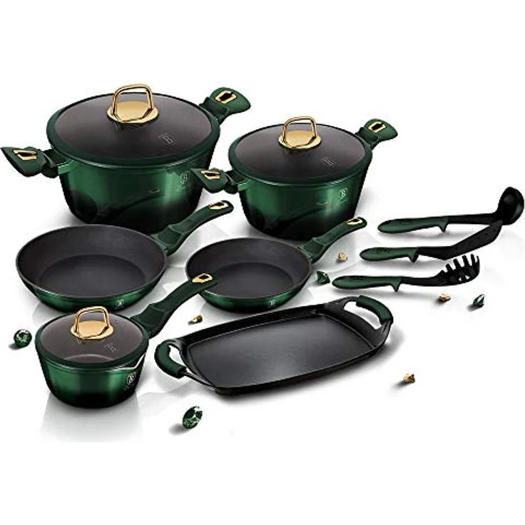 Berlinger Haus Berlinger Haus Töpfe 12 Stück Metallic Emerald Line BH6066 – Bild 3