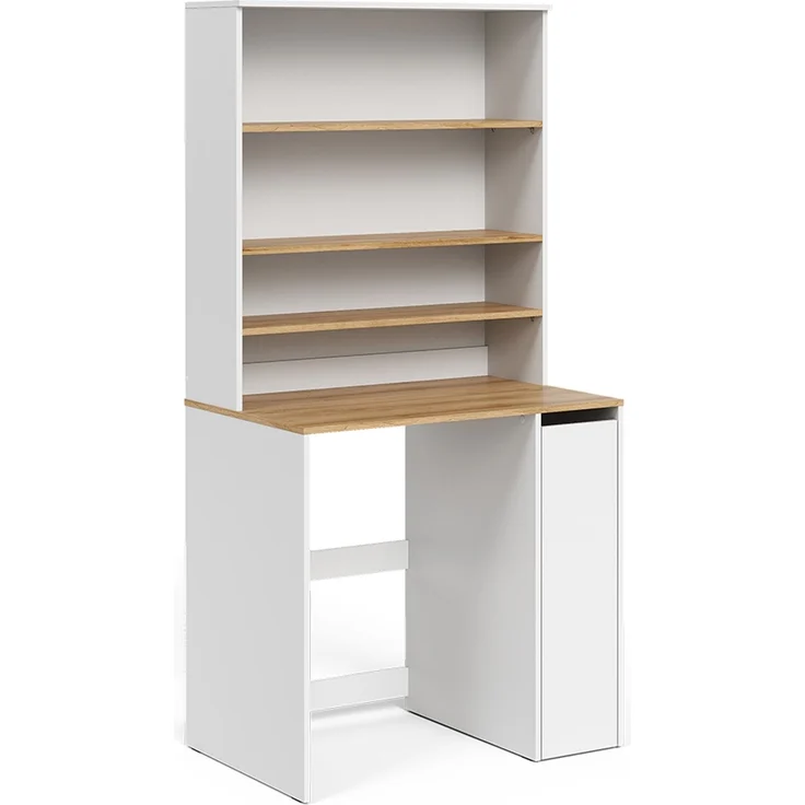 Waschmaschinenschrank Viktor Weiß/Artisan 93.6 x 88.2 cm 2 Teile mit Schrank und Regal Vicco – Bild 1