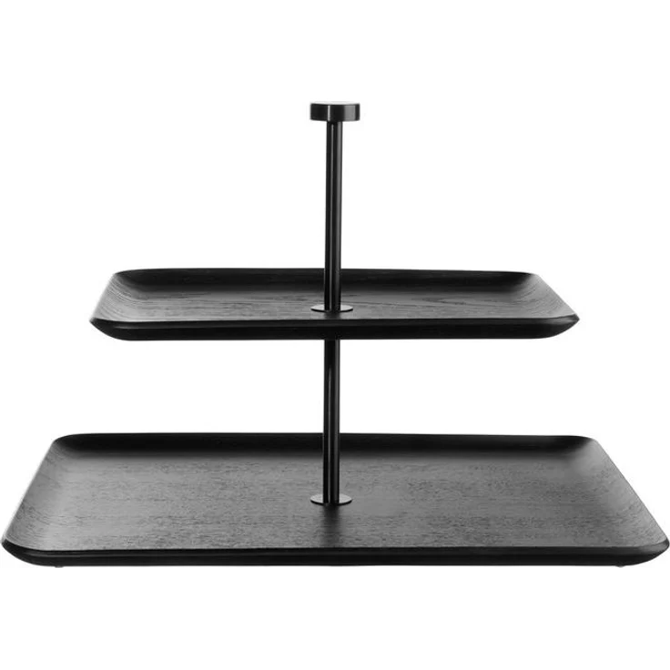ASA Etagere Wood, rechteckige Holz-Etagere aus Weide, 28x25x36 cm für Tischkultur & Servieren