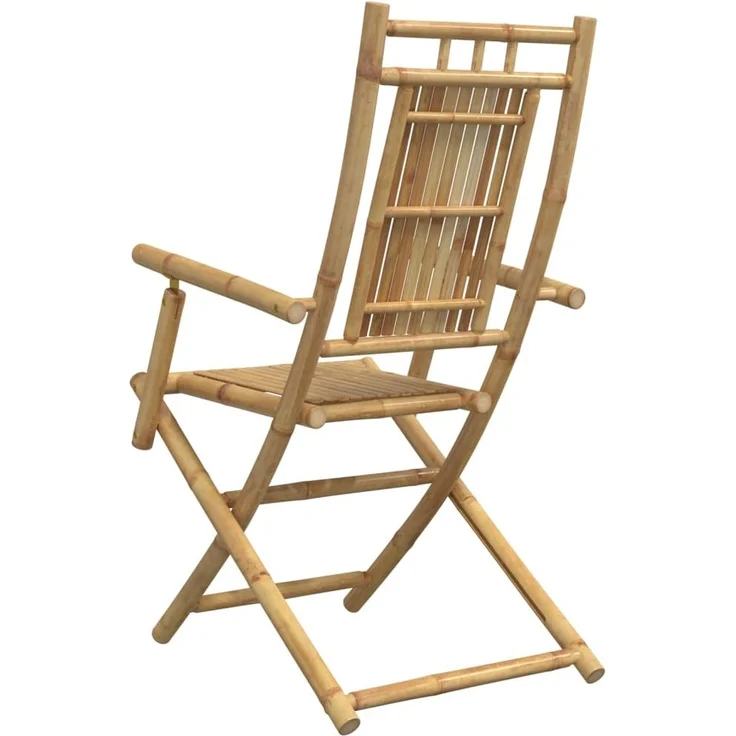 vidaXL Gartenstühle 4 Stk. Klappbar 53x66x99 cm Bambus 3278514 – Bild 6
