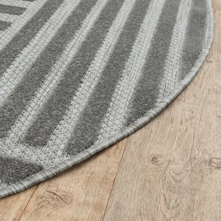 Sanat Teppich Berlin, rund, Höhe: 6 mm, In -und Outdoor geeignet, Außenbereich,Terasse, Balkon, modern – Bild 3