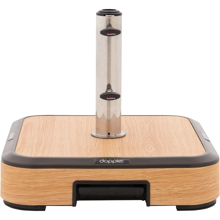 Doppler Alu-Wood Trolley Sockel Rollsockel 50 kg Holzoptik 56 x 56 cm 85897AWGT – Bild 1
