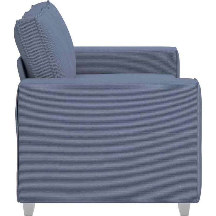 vidaXL Zweisitzer-Sofa Blau 160x77x82 cm Cordstoff 4105196 – Bild 4