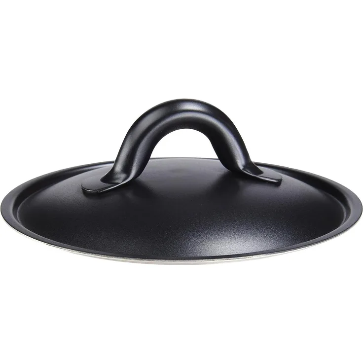 Alessi SG200-14 B Mami Deckel - Edelstahl 18-10 mit Silikonharz Beschichtung, schwarz.