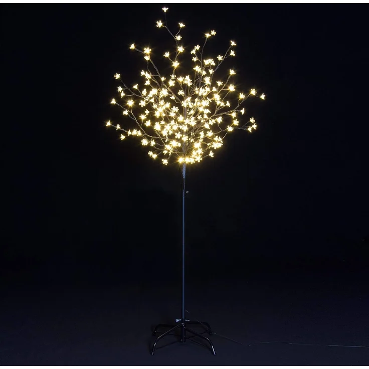 Nipach LED-Lichterkette BA11639 LED Lichterbaum 200 Blüten 150cm – Bild 2
