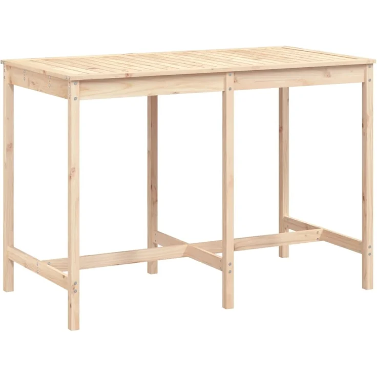 Gartentisch, Balkontisch 159,5 x 82,5 x 110 cm Massivholz Kiefer – Bild 2
