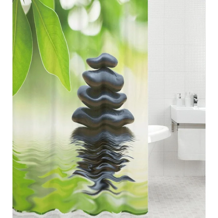 Sanilo Duschvorhang 180 x 200 cm, viele schöne Duschvorhänge zur Auswahl Breite 180 cm, 100% wasserdicht, Anti-Schimmel-Effekt, hochwertige Qualität – Bild 2