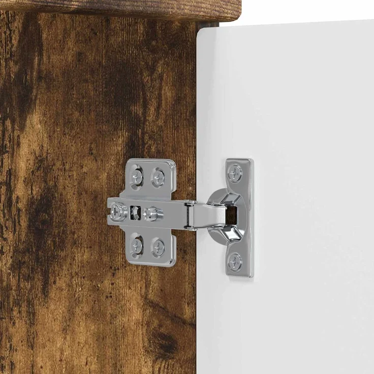 vidaXL Waschbeckenschrank Geräucherte Eiche 54 x 41 x 100 cm 3404209 – Bild 10