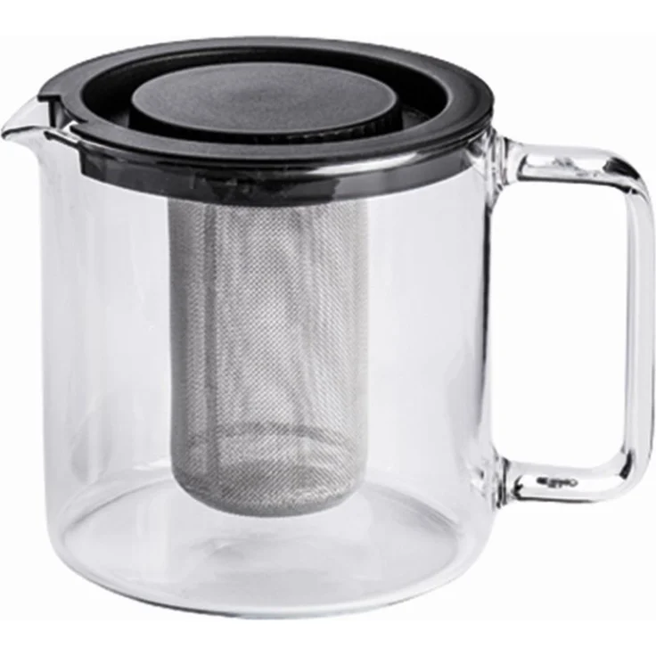 BOHEMIA CRISTAL Teekanne mit Metallsieb und Kunststoffdeckel 1,3 l – Bild 1