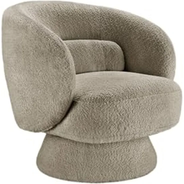 riess-ambiente Drehsessel BOSSA NOVA taupe (Einzelartikel, 1-St), Wohnzimmer · Bouclé · 360° drehbar · Scandinavian Design
