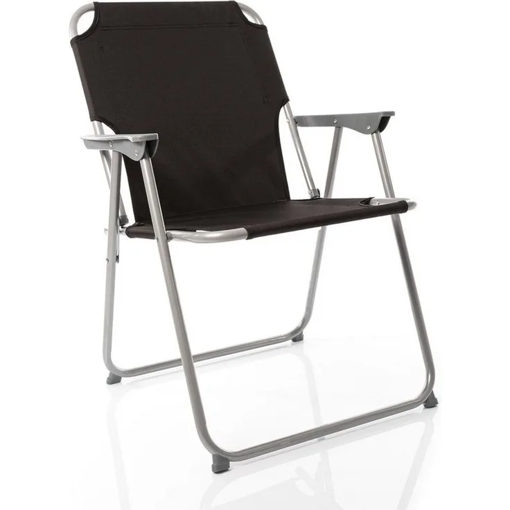 BigDean 2X Klappstuhl Faltstuhl Campingstuhl Angelstuhl schwarz robust klappbar bis 120kg belastbar klassischer Klappstuhl Gartenstuhl für Garten & Camping - Campingstuhl faltbar
