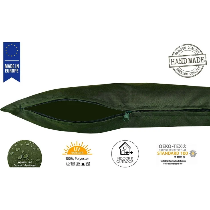 JACK Kissenbezüge 2er Set 40x40cm Outdoor Wasserfest, (2 Stück), 2x Kissenhülle, strapazierfähig, wasserabweisend, Innen & Außen – Bild 2