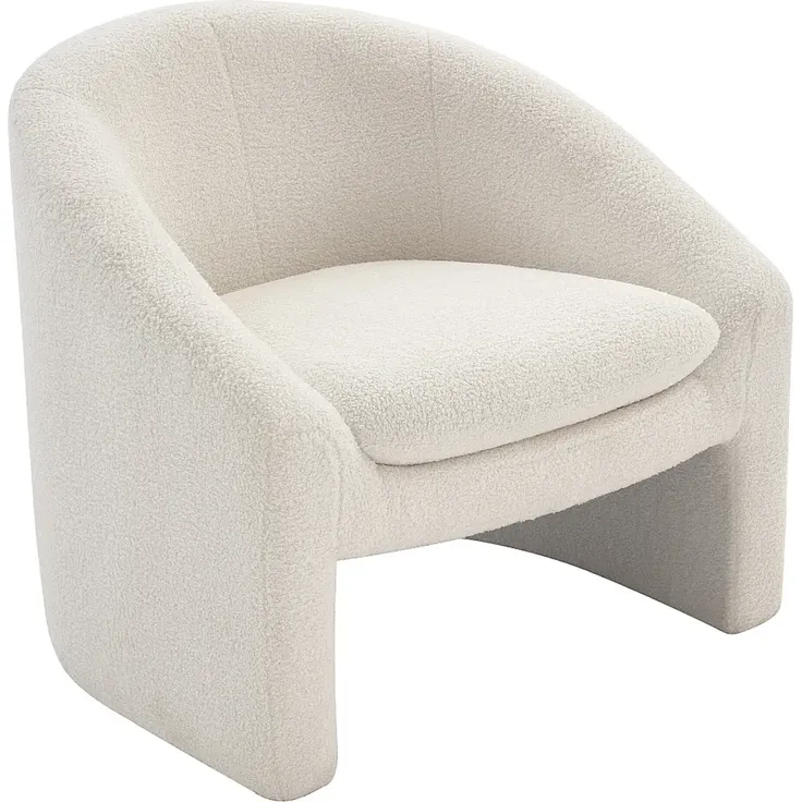 Vente-unique - OSSANA - Sessel mit gerader Rückenlehne - Plastik - Kunststoff (PVC) - Weiß - 83 x 74 x 74 cm