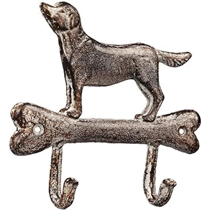 2er Haken aus Gusseisen - Hund  (85515)