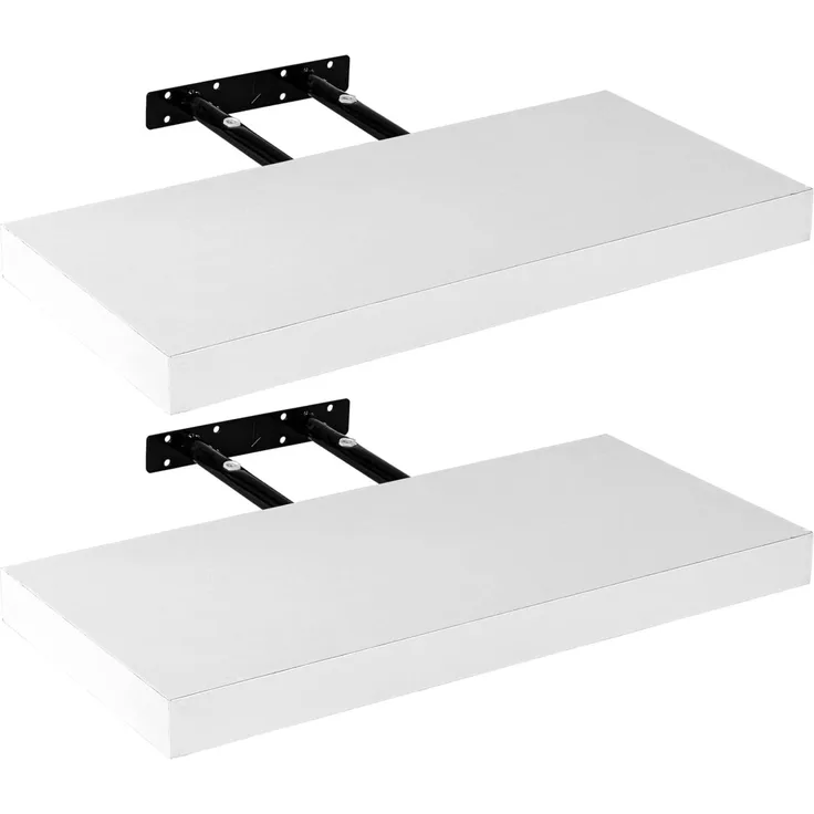 STILISTA® Wandboard 2er Set "Volato" Länge 30 cm weiß