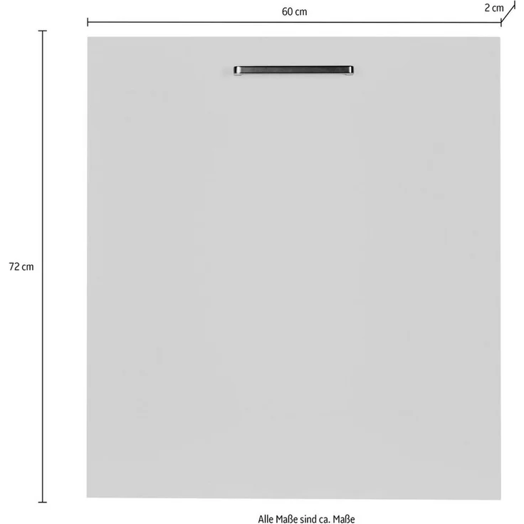 nobilia® Frontblende "Easytouch", durchgehende Türfront für vollintegrierte Geschirrspüler, in den Breiten Breiten 45 und 60 cm – Bild 3