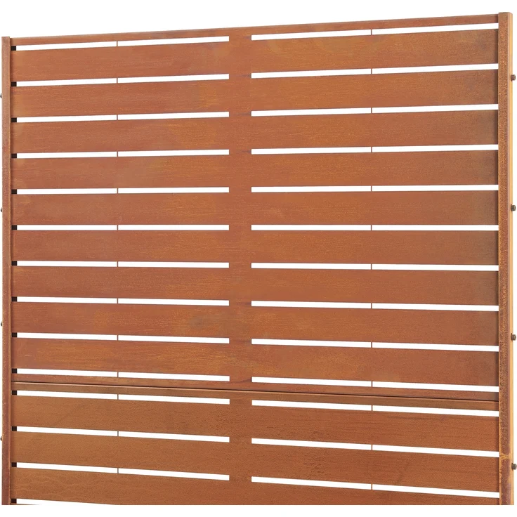 Trennwand Nodepp Cortenstahl 180x90 cm Edelrost [casa. pro] – Bild 5