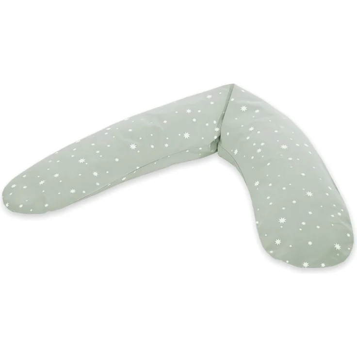 Theraline Dodo 170 cm inkl. Bezug Sternchen grün Perlenfüllung